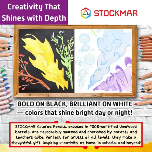 Miniatura 8 de STOCKMAR Lápices de colores triangulares 18 colores + 1 lápiz de grafito