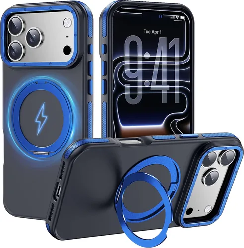 Miniatura 41 de Funda magnética fuerte para iPhone 12 Pro Max [Protección de grado militar de 10 pies] Compatible con MagSafe, funda protectora a prueba de golpes