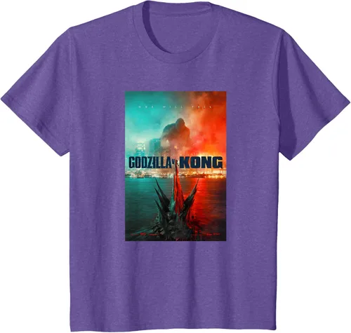 Miniatura 38 de Godzilla vs Kong - Camiseta oficial con póster, Negro
