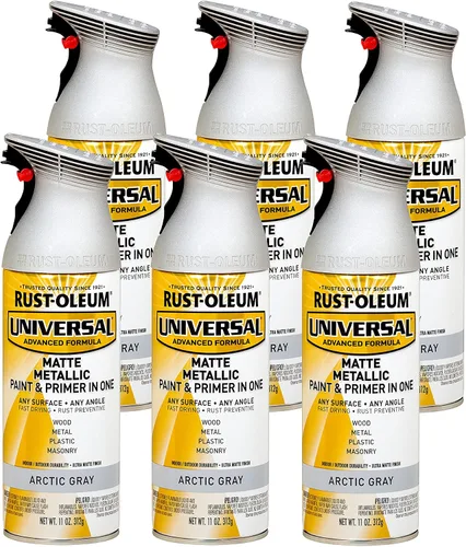 Miniatura 89 de Rust-Oleum 245197 Pintura en aerosol universal para todas las superficies, 12 onzas, negro satinado