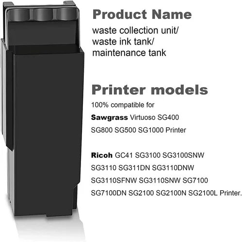 Miniatura 3 de Unidad de recolección de tinta residual para tanque de mantenimiento de Sawgrass Virtuoso SG400 SG800 SG500 SG1000 y Ricoh GC41