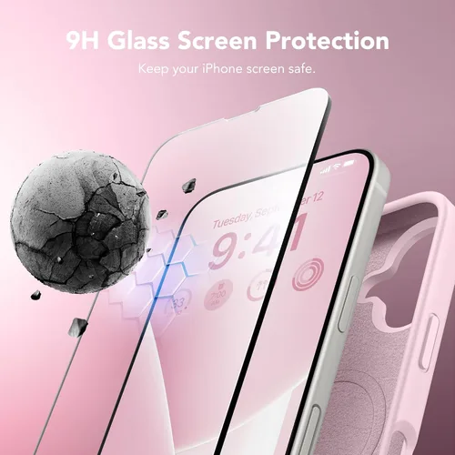 Miniatura 318 de GONEZ Funda de silicona para iPhone 15 Pro Max, compatible con Magsafe, protector de cámara + protector de pantalla, forro de microfibra suave
