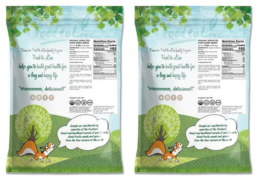 Miniatura 2 de Food to Live Semillas de girasol germinadas orgánicas, 16 libras sin OMG, Kosher, sin cáscara, sin sal, granos crudos, superalimento vegano, comida