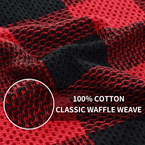 Miniatura 3 de Homaxy Trapos de cocina a cuadros de 100% algodón, 12 x 12 pulgadas, paños de cocina súper suaves y absorbentes, de secado rápido, paquete de 6