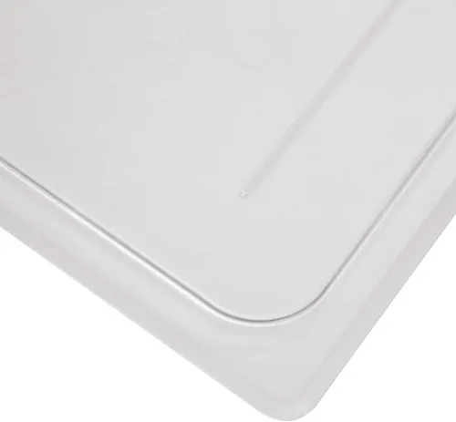Miniatura 4 de Cambro 20CWC135 Camwear - Cubierta para bandeja de alimentos de 1/2 tamaño plano, transparente, caja de 6
