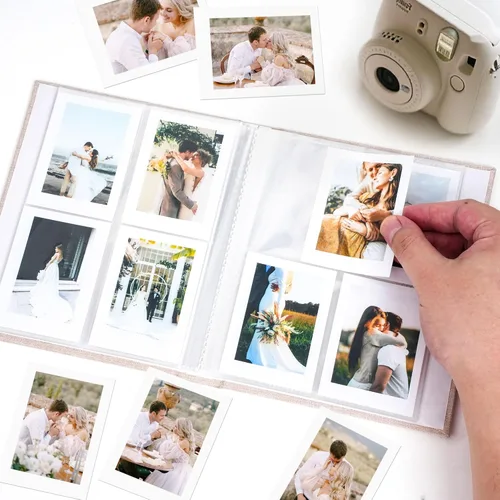 Miniatura 4 de Vienrose Mini álbum de fotos Polaroid 208 fotos de 2 x 3 pulgadas para Fujifilm Instax Mini 7s 8 9 11 25 26 40 50s 90 Evo Z2300 cámara instantánea
