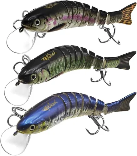 Señuelos de pesca para agua dulce y salada, señuelos de natación realistas para lubina, trucha y lucio, increíbles regalos de pesca para pescadores