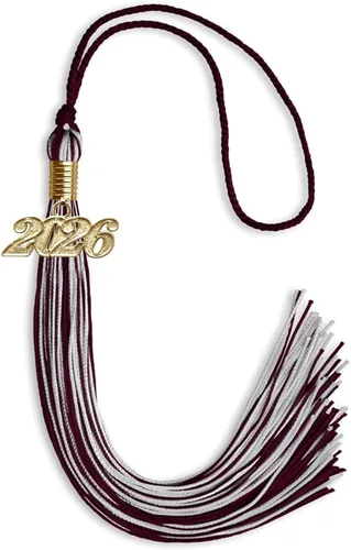Miniatura 206 de Endea Graduation - Borla de doble color mixto con fecha dorada (negro/dorado antiguo, 2021)