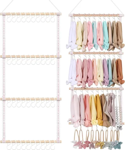 Miniatura 13 de POVETIRE Soporte para diadema organizador de bandas para la cabeza para niñas, diademas de bebé, accesorios para el cabello, organizador