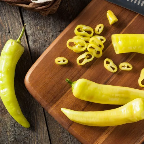 Miniatura 3 de Bonnie Plants Pimienta de plátano picante 19.3 oz. paquete de 4, amarillo