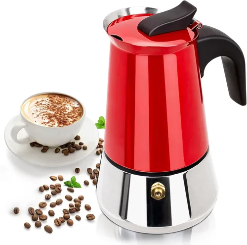 Miniatura 11 de 2 Cup 100ml Moka Pot Stainless Steel Espresso Coffee Maker Stovetop Coffeemaker Italian Classic Style Brewing Greca Cafe Mocha Machine for Cafeteras