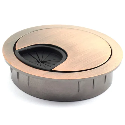 Miniatura 6 de HJ Garden Ojales de escritorio de metal de 2 pulgadas (1.969 in) para administrar y ocultar el cable de alambre, cubierta de agujero para cables