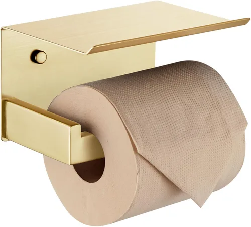 Miniatura 19 de KOKOSIRI Portarrollos de papel higiénico de níquel cepillado, portarrollos de papel higiénico de acero inoxidable para cocina, baño, dispensador