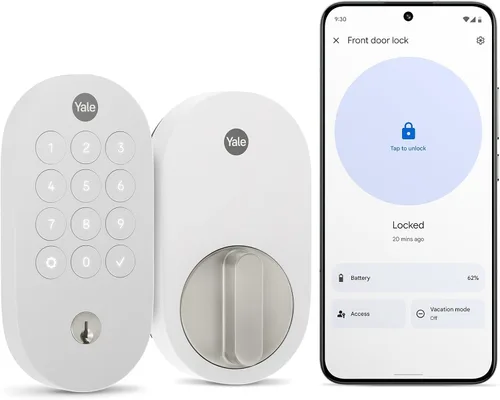 Miniatura 8 de Yale Cerradura Inteligente de Pestillo con Llave Ash con Google Matter, YRD510-MT1-ASH