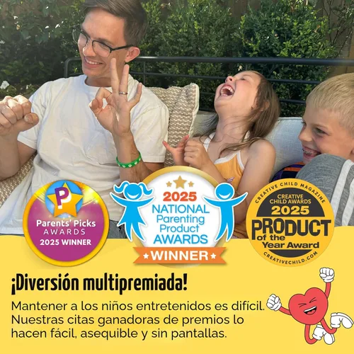 Miniatura 7 de Happy Duo Family Dates 40 Tarjetas de Rasca y Ganca – Actividades Divertidas y Ideas para Noches de Citas Familiares para Niños y Padres – Juego