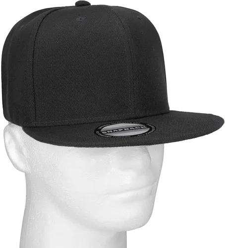 Miniatura 5 de Gorra clásica Snapback estilo Hip Hop plana en blanco, color sólido, tamaño ajustable