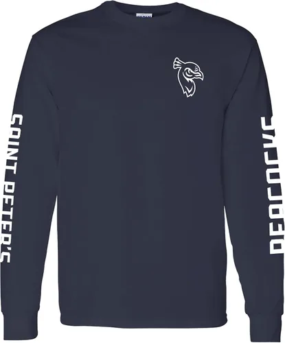 Miniatura 25 de NCAA Camiseta de manga larga con doble impresión, color del equipo, universidad michigan state spartans forest