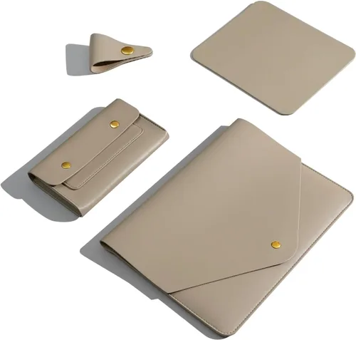 Miniatura 10 de Funda de piel sintética para laptop compatible con MacBook Pro A2992 A2779 A2442, MacBook Pro Air 13, Surface Laptop 5ª generación 13.5, Thinkpad X1