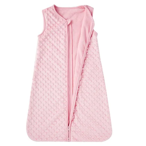 Miniatura 2 de DaysU Saco de dormir de micro forro polar para bebé de 12 a 18 meses, 1.0 TOG manta sin mangas para bebé con cremallera de 2 vías, saco de dormir
