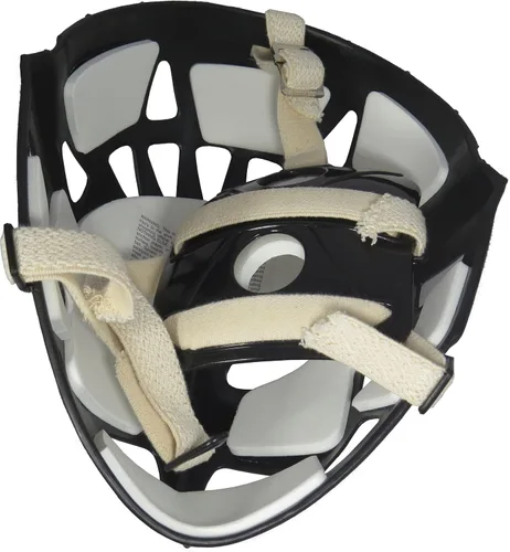 Miniatura 2 de Mylec Adult Street Hockey Goalie Mask - High-Impact - Ventilation Holes + Adjustable Straps - Street Hockey Only,Halloween Mask Negro