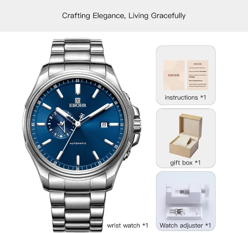 Miniatura 6 de Men's Diver Mechanical Watch, High Energy Mechanical Core Multifunctional Luminous Dial Advanced Outdoor Waterproof Deep Diving Easy Read, Gift for
