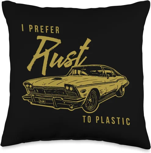 Cool Retro Automobile Driver Cars Enthusiasts Gift Vintage Car Lovers Classic Oldtimer - Almohada para hombres y mujeres, 16 x 16 pulgadas,