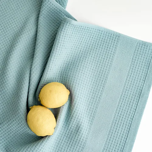 Miniatura 7 de Luzia Coffee O'Clock - Toallas de cocina, elegantes y absorbentes, toallas bordadas de algodón turco con tejido de gofre, juego de tres