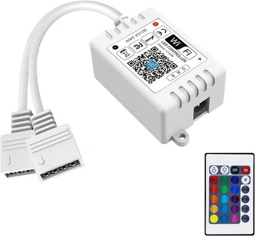 Miniatura 9 de iNextStation - Controlador LED Inteligente RGB WiFi con Salida de 4 Pines Compatible con Alexa/Google Home Assistant/IFTTT para Android/iOS