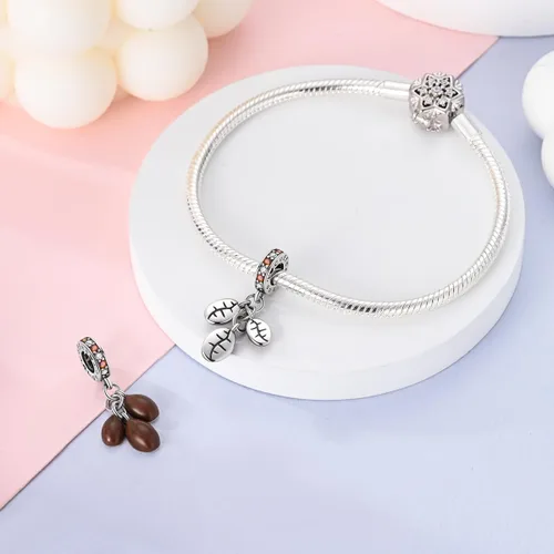 Miniatura 26 de Hapour Dijes de plata de ley 925 para pulseras, collar, joyería europea, colgante de cuentas para mujeres y madres