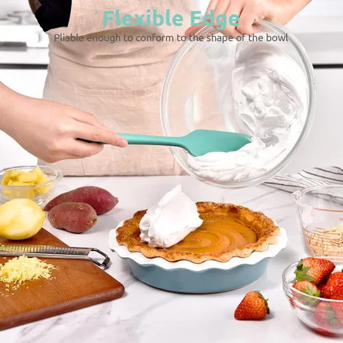 Miniatura 4 de Juego de espátulas de silicona resistentes al calor: U-Taste 600ºF - Utensilios de grado alimenticio sin costuras de alta temperatura, silicona