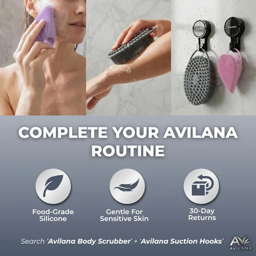 Miniatura 7 de Avilana Limpiador facial de silicona, cepillo de limpieza facial de doble cara con punta de nariz, exfoliante facial suave para limpieza profunda