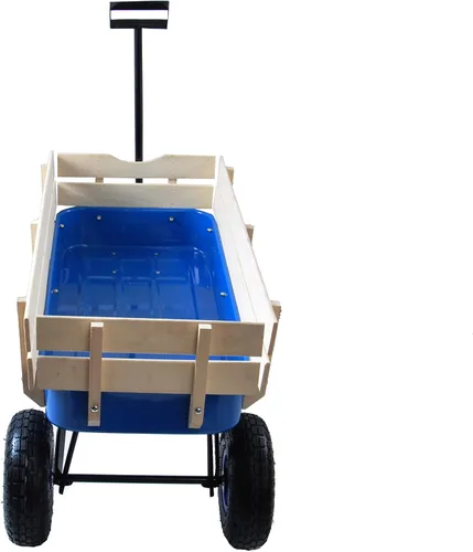 Miniatura 8 de ZeHuoGe Carro deportivo al aire libre todo terreno con paneles laterales de madera extraíbles, neumáticos de aire, panel de pie grande, cama