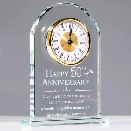Miniatura 10 de YWHL Regalos de Reloj del 25º Aniversario de Boda para Pareja, Regalos de Recuerdo del 25º Aniversario para Esposo/Esposa, Decoración de Reloj
