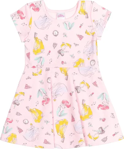 Miniatura 2 de Disney Princesa Moana Ariel Mulan Cenicienta Belle Elsa Anna Olaf Minnie Mouse Donald Duck Skater Vestido de niño a niño grande Blanco