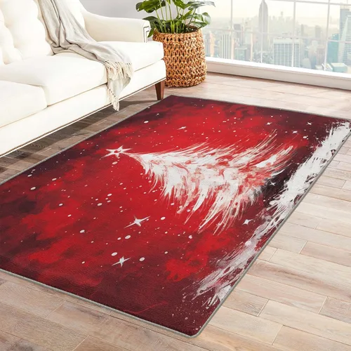 Miniatura 51 de Alfombra de oso de 2 x 3 pies, alfombra de Navidad para entrada, sala de estar, dormitorio, alfombra de animales salvajes, decoración de habitación