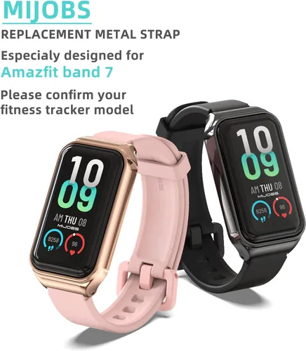 Miniatura 8 de Correa de repuesto de silicona para reloj, accesorios de pulsera inteligente para Amazfit 7 Fit Band