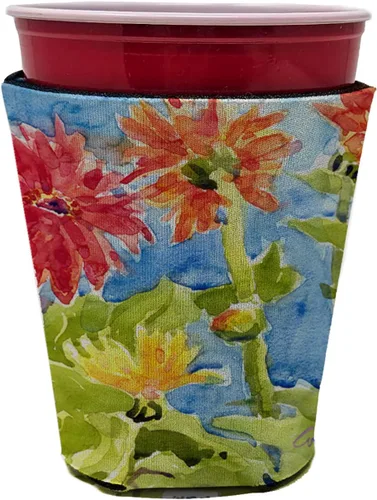 Miniatura 33 de Caroline's Treasures 6015LITERK Flower – Bird of Paradise Botella de vino Hugger Botella Enfriador de Frigorífico Hugger Funda Abrazadora Lavable a