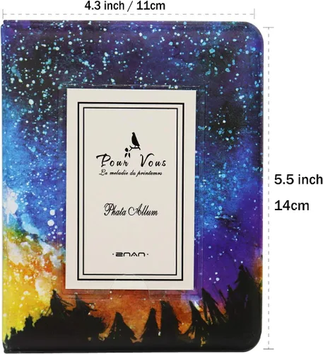 Miniatura 2 de BigTrend - Álbum de películas de papel fotográfico de 2 x 3 pulgadas para cámara Fujifilm Instax Mini, Polaroid Snap, Z2300, cámaras instantáneas