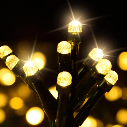 Miniatura 7 de ULG - Luces de cuerda de Navidad de 2 paquetes mejoradas de 186 pies con 500 LED, luces de hadas impermeables extensibles con función de memoria, 8