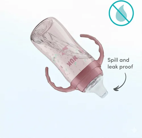 Miniatura 3 de NUK First Choice - Vaso grande para aprendizaje 2.0, 10 onzas, taza para sorber con asas, a prueba de derrames, a prueba de fugas, vaso con popote
