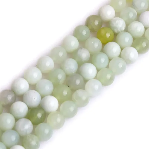 Miniatura 138 de GEM-Inside - Cuentas sueltas de ágata verde con bandas de energía natural, cuentas de energía natural para hacer joyas, 0.315 in, redondas, 15 Ágata