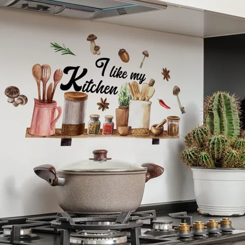 Miniatura 12 de Calcomanías de Pared de Cactus Boho Calcomanías de Pared de Sol Boho Plantas Tropicales de Cactus Verdes con Pájaros Calcomanías de Pared para Sala