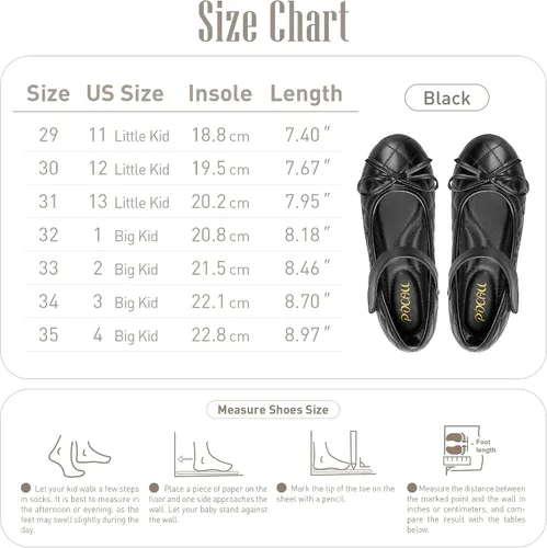 Miniatura 6 de Zapatos planos para niñas elegantes zapatos de vestir Mary Jane de cuero sintético para niños grandes y pequeños, perfectos para fiestas, bodas