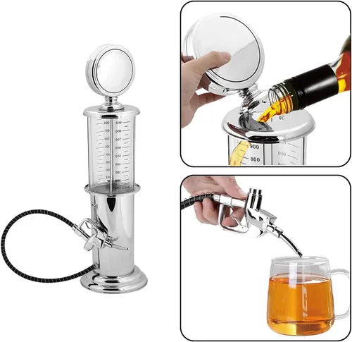 Miniatura 6 de Dispensador de torre de cerveza Tiiyee, dispensador de bebidas, bomba de gas de torre 1000cc Liquor Keg Wine Station Awesome Alcohol Container