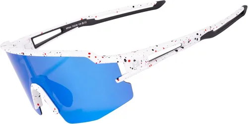 Miniatura 17 de ROCKBROS Gafas de sol deportivas fotocromáticas para hombres y mujeres, protección UV para ciclismo Negro rojo