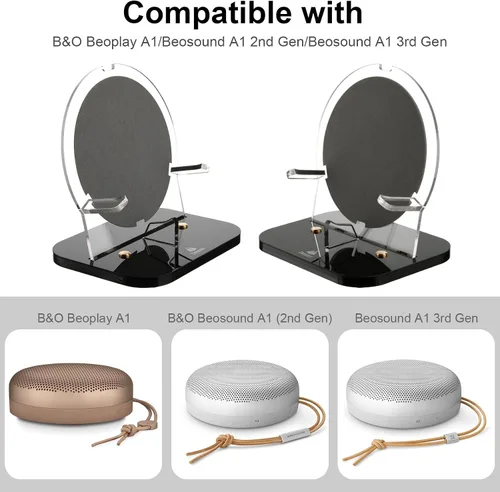 Miniatura 4 de Soporte para Bang & Olufsen Beosound A1 3ª Gen/Beosound A1 2ª, soporte de escritorio con franela antiarañazos