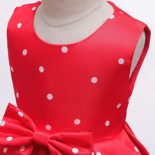 Miniatura 5 de Elegante vestido de lunares para niñas, para iglesia, vacaciones, concursos, cumpleaños, fiesta de té, vestido de fiesta de princesa vintage, 2-10