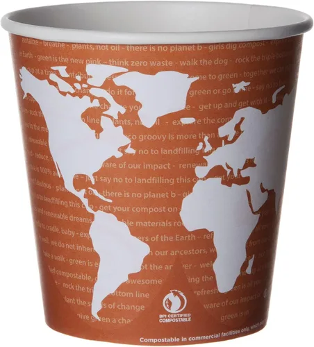 Miniatura 14 de Eco-Products, Inc Recipientes para sopa con diseño del mundo, Mixto, 1000