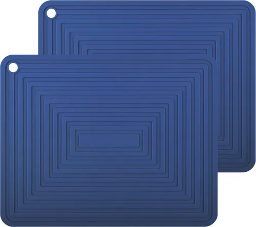 Miniatura 13 de Salvamanteles de silicona para platos calientes, ollas y sartenes, almohadillas calientes para cocina, soportes redondos de silicona para ollas