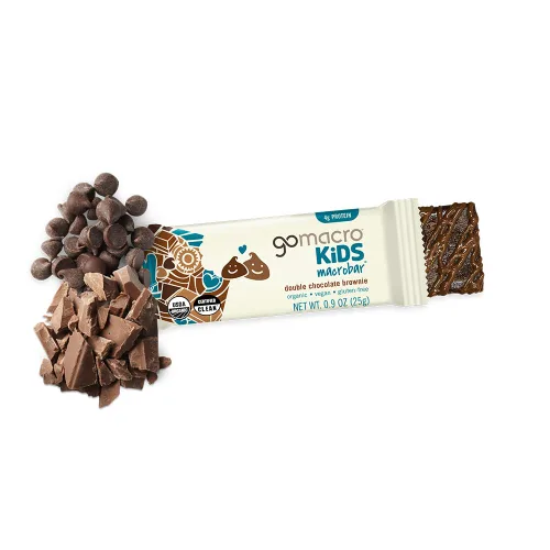 Miniatura 2 de GoMacro Kids MacroBar - Barras veganas orgánicas – Brownie de chocolate doble (barras de 0.90 onzas, 7 unidades)